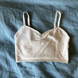 Aritzia Wilfred Wool-Cashmere Crop Top – Cream, Size Small